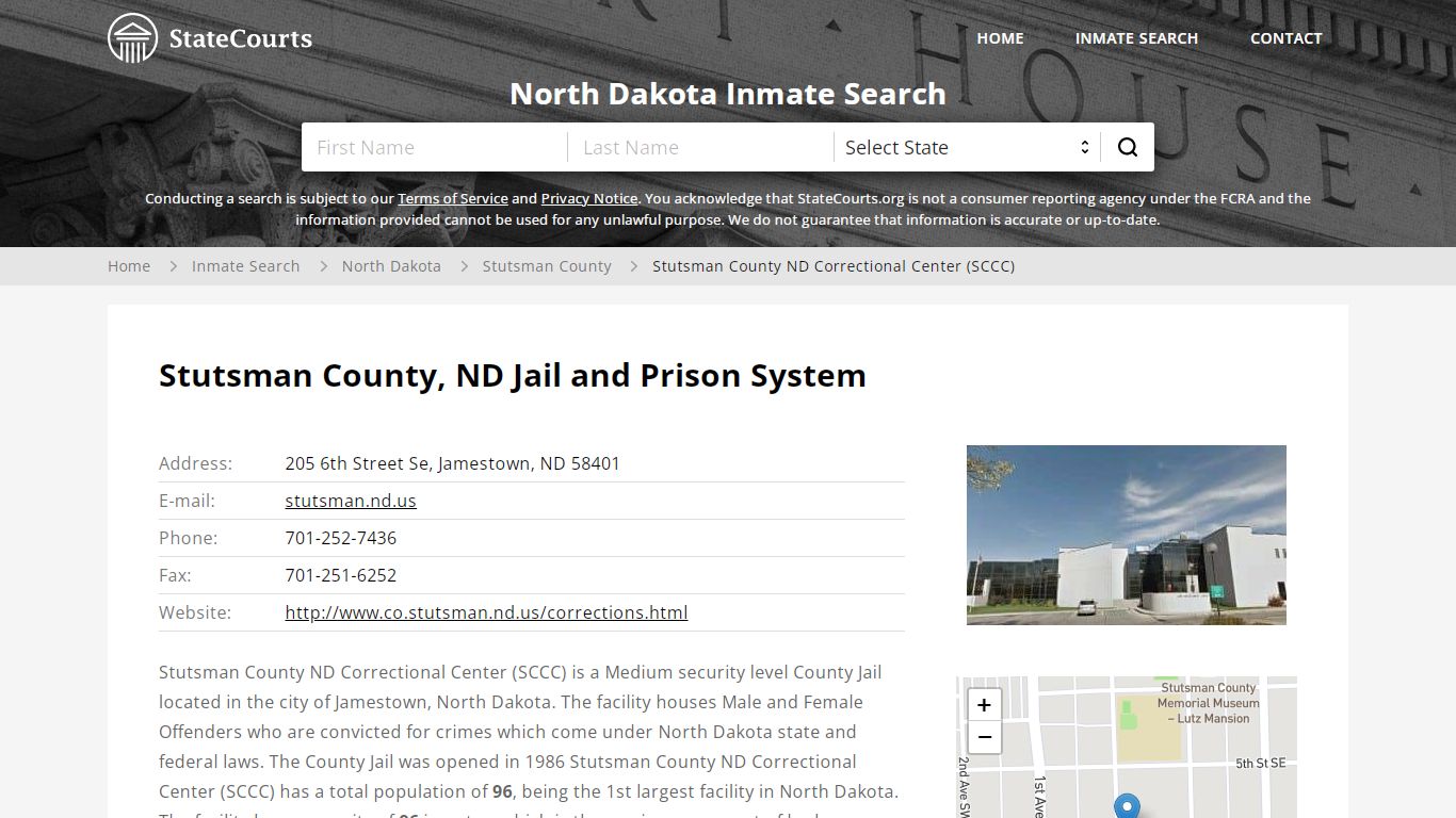 Stutsman County, ND Jail and Prison System - State Courts